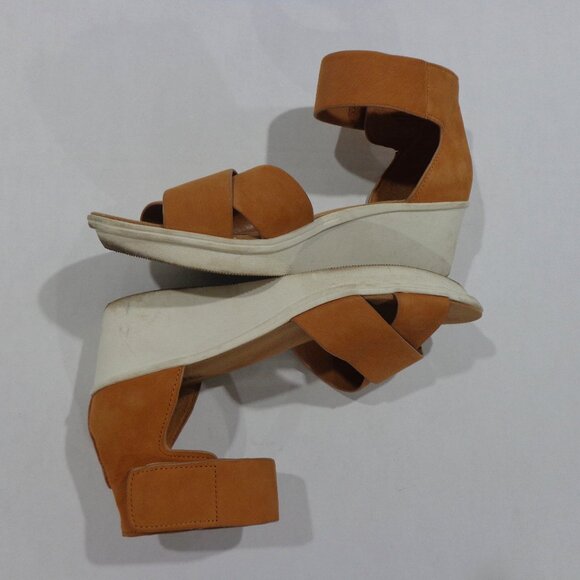 Naturalizer Women's Riviera Tan Leather Wedge Sandals Shoes Size 9.5 M - Picture 7 of 8